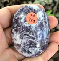 Lepidolite Palm Stone