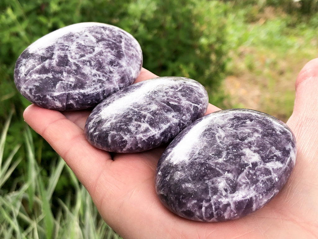 Lepidolite Palm Stone - Choose your own