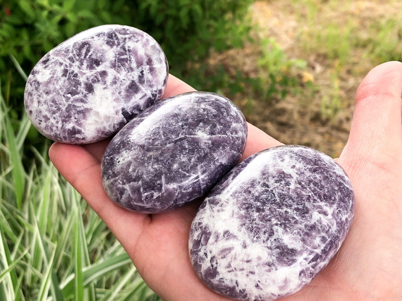 Lepidolite Palm Stone - Choose your own