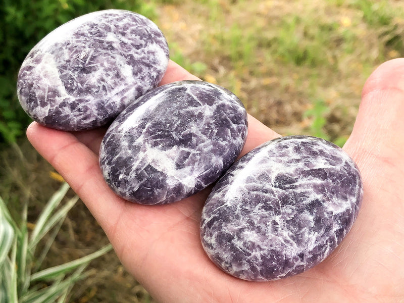 Lepidolite Palm Stone - Choose your own