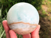 Blue Aragonite Sphere 65mm