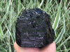Raw Black Tourmaline Self Standing Crystal 134mm