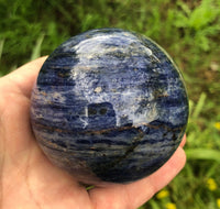 Sodalite Sphere 71mm - Sodalite Ball - Crystal Grid Tools