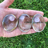 XL Clear Smoky Quartz Palm Stone