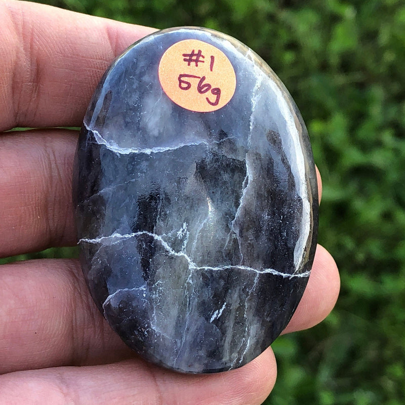 XL Iolite Palm Stone