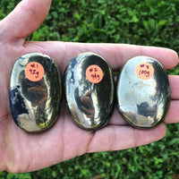 Pyrite Palm Stone - Polished Fools Gold