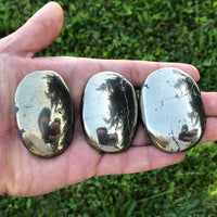 Pyrite Palm Stone - Polished Fools Gold