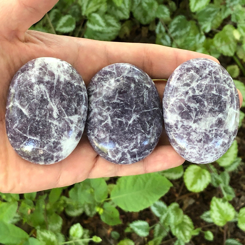 Lepidolite Palm Stone