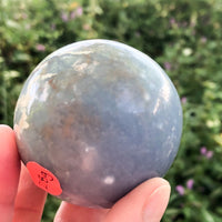 Angelite Sphere 52mm  - Throat Chakra Stone