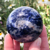 Sodalite Sphere 54mm XX - Crystal Grid Ball - Throat Chakra