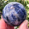 Sodalite Sphere 54mm XX - Crystal Grid Ball - Throat Chakra