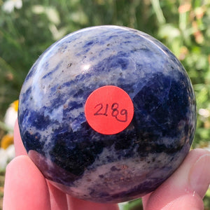 Sodalite Sphere 54mm XX - Crystal Grid Ball - Throat Chakra
