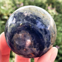 Sodalite Sphere 51mm - Crystal Grid Tools - Throat Chakra