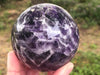 Amethyst Sphere 73mm - Chevron Amethyst Ball