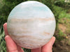 Blue Aragonite Sphere 71mm - Throat Chakra Stone