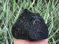 Raw Black Tourmaline Self Standing Crystal 134mm