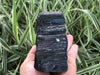 Raw Black Tourmaline Self Standing Crystal 108mm YA