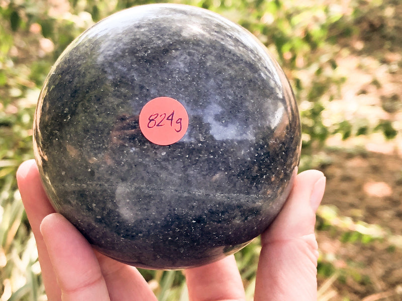 Lazulite Sphere 84mm - Lazulite Stone - Throat Chakra Stone - Blue Healing Stone - Crystal Grid - Stones and Crystals - Lazulite Ball