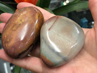 Polychrome Jasper Palm Stone - Desert Jasper Stone - Savannah Jasper - Crystal Grid - Stones and Crystals - Massage Stone - Polished Jasper