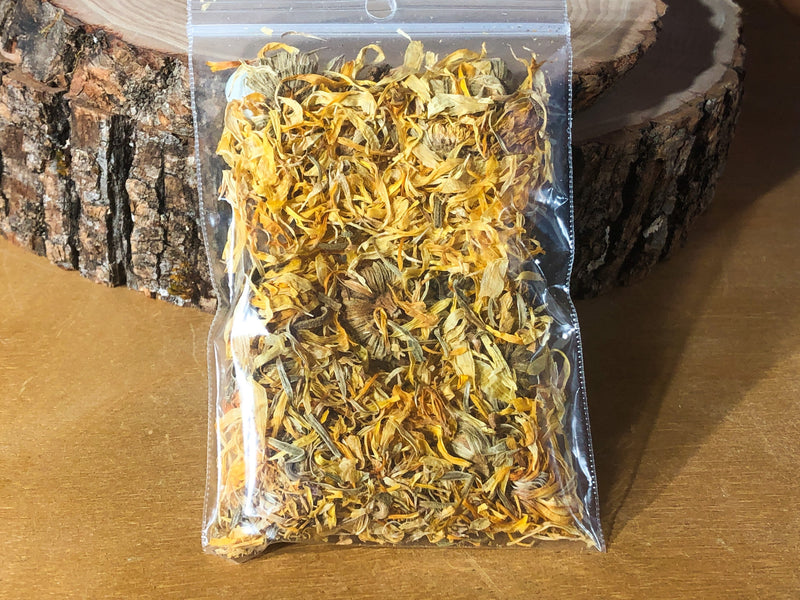 Calendula Flowers - Dried Calendula Plant - Dried Herbs - Dried Flowers - Herbs and Spices - Botanical - Apothecary - Raw Ingredients