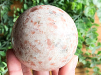 Sunstone Sphere 65mm - Sunstone Ball - Sacral Chakra - Sunstone Crystal - Crystal Grid - Meditation Stone