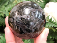 Indigo Gabbro Sphere 58mm - Gabbro Jasper Ball - Crystal Grid - Massage Stone - Reiki Stone - Altar Decor - Gabbro Stone