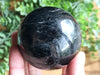 Black Tourmaline Sphere 59mm - Schorl - Black Tourmaline Ball - Crystal Grid - Root Chakra - Protection Stone - Altar Decor - Massage Stone