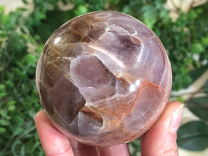 Amethyst Sphere with Inclusion 65mm - Amethyst Crystal Ball - Thrid Eye and Crown Chakra - Crystal Grid - Meditation Stone - Massage stone