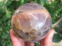 Amethyst Sphere with Inclusion 65mm - Amethyst Crystal Ball - Thrid Eye and Crown Chakra - Crystal Grid - Meditation Stone - Massage stone