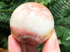 Rainbow Calcite Sphere 49mm - Anxiety Stone - Tricolor Calcite Ball - Healing Crystals - Healing Stones - Crystal Grid