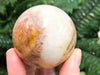 Rainbow Calcite Sphere 49mm - Anxiety Stone - Tricolor Calcite Ball - Healing Crystals - Healing Stones - Crystal Grid