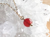 Carnelian Necklace - Delicate Carnelian Jewelry - Carnelian Pendant 