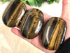 Tiger Eye Palm Stone - Golden Tiger Eye - Tiger Eye Gallet - Protection Stones - Large Palm Stone - Stones and Crystals - Crystal Grid