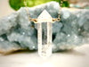 Quartz Crystal Necklace - April Birthstone Jewelry - Terminated Clear Crystal Point -  Energy Healing Necklace - Floating -  Gift For Her