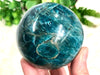 Blue Apatite Sphere 68mm EM - Apatite Crystal Ball Orb - Electric Blue Stones - Throat Chakra Stones