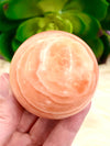 Orange Calcite Sphere 50mm MR- Orange Calcite Crystal Ball - Healing Crystals - Crystal Grid - Altar Decor - Sacral Chakra Stone