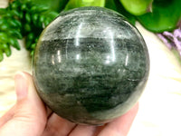 Green Quartz Crystal Sphere 62mm ND - Altar Decor -  Crystal Grid - Heart Chakra Crystal - Genuine Green Quartz - Reiki Stones