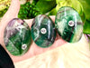 Large Rainbow Fluorite Palm Stone - Protection Stones - Chakra Cleansing Stone - Crystal Grid - Meditation Stone - Altar Decor - Reiki Stone