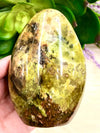 Green Opal Freeform 93mm MW- Self Standing Stones - Free Form Stones - Crystal Grid - Heart Chakra - Meditation Space - Altar Decor