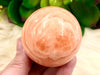 Orange Calcite Sphere 50mm MR- Orange Calcite Crystal Ball - Healing Crystals - Crystal Grid - Altar Decor - Sacral Chakra Stone