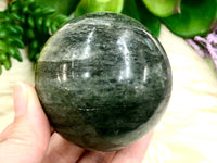 Green Quartz Crystal Sphere 62mm ND - Altar Decor -  Crystal Grid - Heart Chakra Crystal - Genuine Green Quartz - Reiki Stones