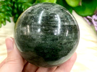 Green Quartz Crystal Sphere 62mm ND - Altar Decor -  Crystal Grid - Heart Chakra Crystal - Genuine Green Quartz - Reiki Stones