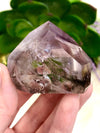 Amethyst Point with Smoky Phantom 50mm PT -  Anxiety Stone -  Crystal Grid - Altar Decor - Amethyst Tower - Chakra Stones - Meditation Stone