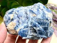 Raw Blue Kyanite Crystal Cluster 80mm PU - Raw Kyanite Specimen - Blue Kyanite Mineral Specimen - Crystal Grid - Altar Decor - Throat Chakra