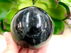 Black Tourmaline Sphere 60mm PX - Schorl - Black Tourmaline Ball - Crystal Grid - Root Chakra - Protection Stone - Altar Decor - Meditation