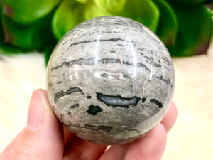 Picasso Jasper Sphere 44mm QA- Picasso Jasper Stone -  Crystal Ball - Crystal Grid - Massage Stone - Meditation Stone - Altar Decor