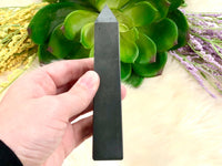 Hematite Generator 121mm QC- Genuine Natural Hematite - Crystal Grid -Hematite Tower - Root Chakra - Altar Decor - Meditation Stone