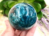 Blue Apatite Sphere 57mm MU - Blue Apatite Ball - Cleansing Stone - Manifestation Crystal - Third Eye Chakra - Throat Chakra - Crystal Grid