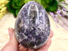 Lepidolite Egg with Smoky Inclusions 73mm PH - Crystals and Stones - Crystal Grid - Meditation Space - Altar Decor - Witchy Gifts