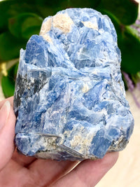 Raw Blue Kyanite Crystal Cluster 80mm PU - Raw Kyanite Specimen - Blue Kyanite Mineral Specimen - Crystal Grid - Altar Decor - Throat Chakra